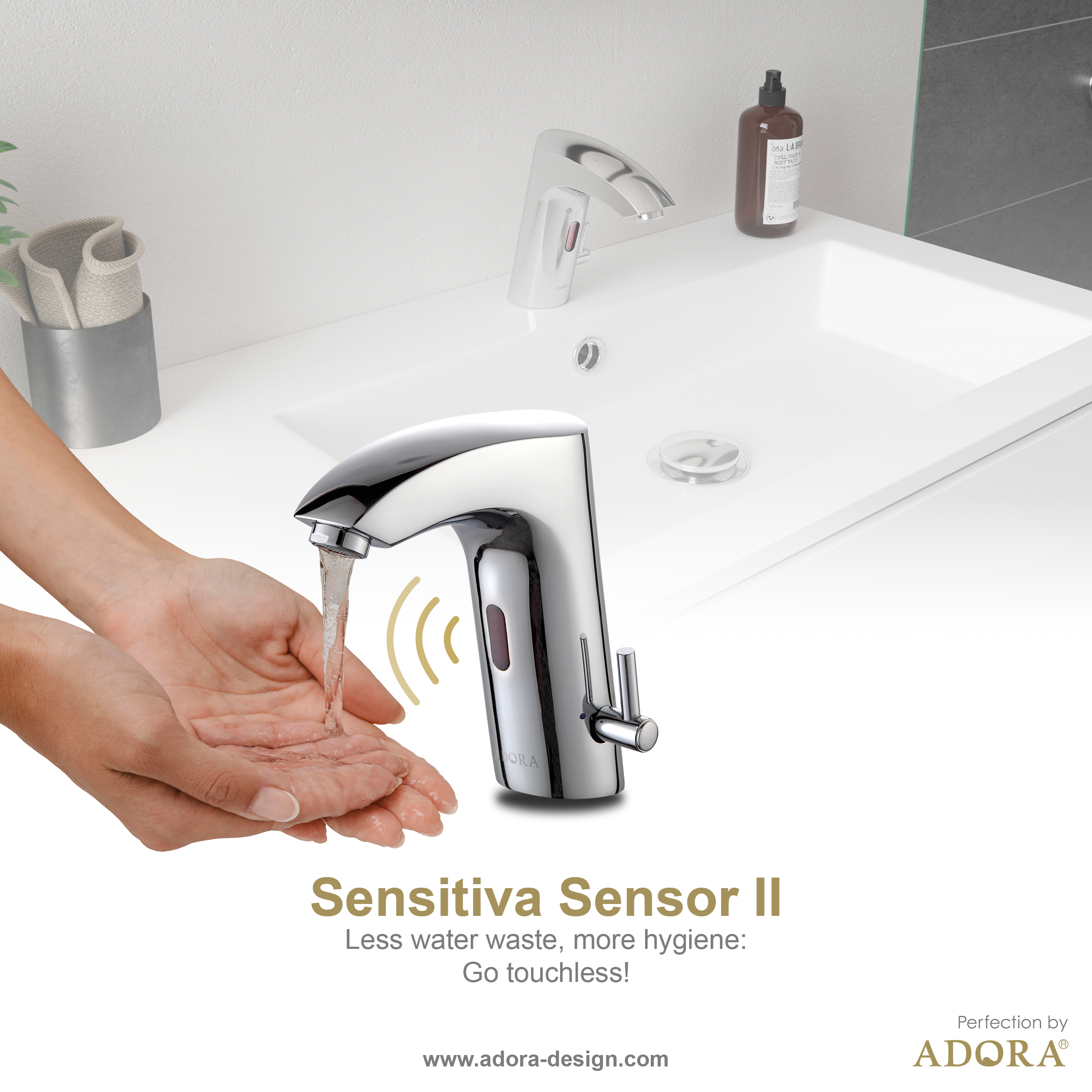 ADORA® Sensitiva Sensor II berøringsfrie håndvaskarmatur