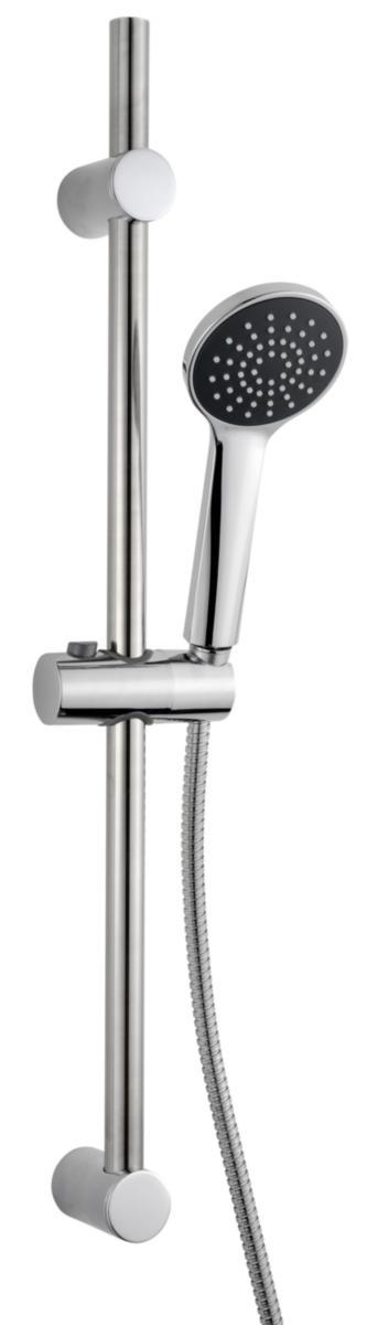 TARGET® Basic jet bruserstangsæt - TARGET Basic Jet brusestangsæt Ø90 1 jet, slange 1.5m, krom