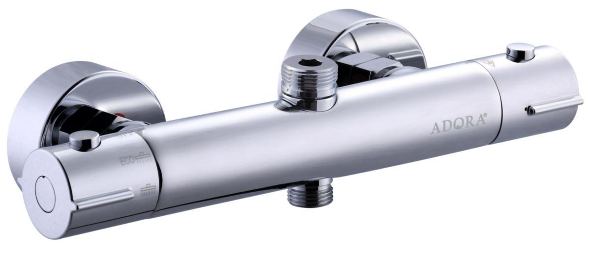 ADORA® Termostatarmatur, krom - ADORA Exigo 2 termostatarmatur udløb op og ned, krom