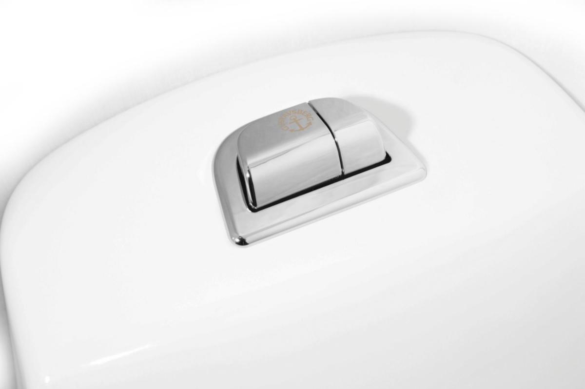 GB trykknap dobbelt skyl - GB Trykknap dobbelt skyl Krom t/Nautic