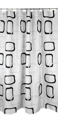 GEYSER Black&Grey badeforhæng 180x200 cm polyester