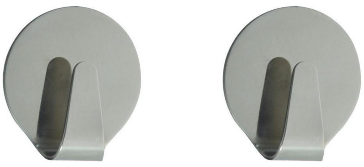 TARGET® runde kroge - TARGET runde kroge medium 2 stk. steel