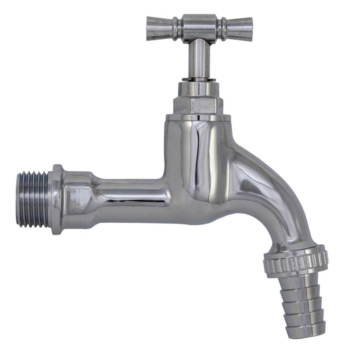 Aftapventil 1/2" med T-greb - Aftapventil 1/2" med T-greb m/slangeforskruning