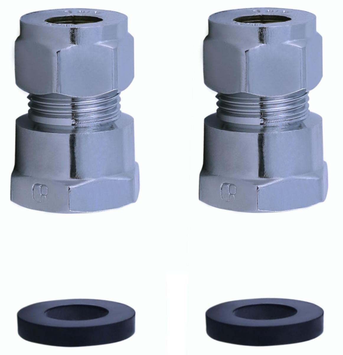 Monterings klemring til armaturslange - Mont.klemring t/armaturslange kobberrør 3/8"indv.x10mm 2 stk