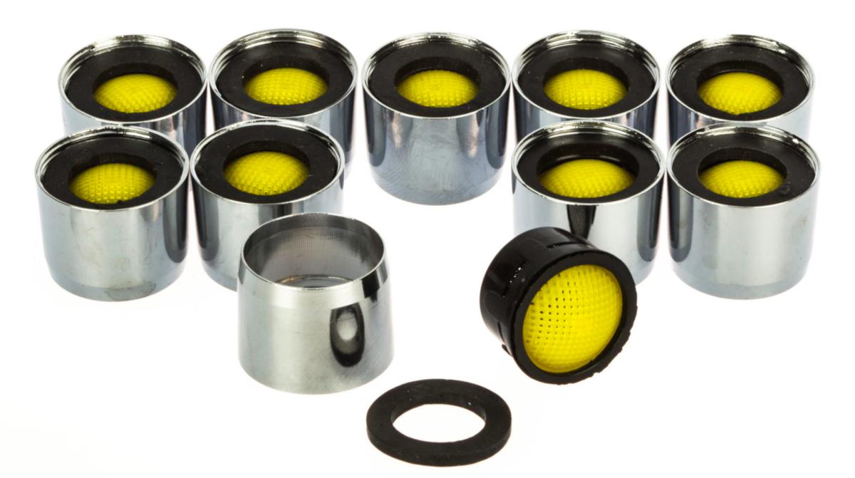 Luftblander 22.1 mm inv. til armatur, krom - Luftblander 22.1 mm indv. til armatur 10 stk. krom