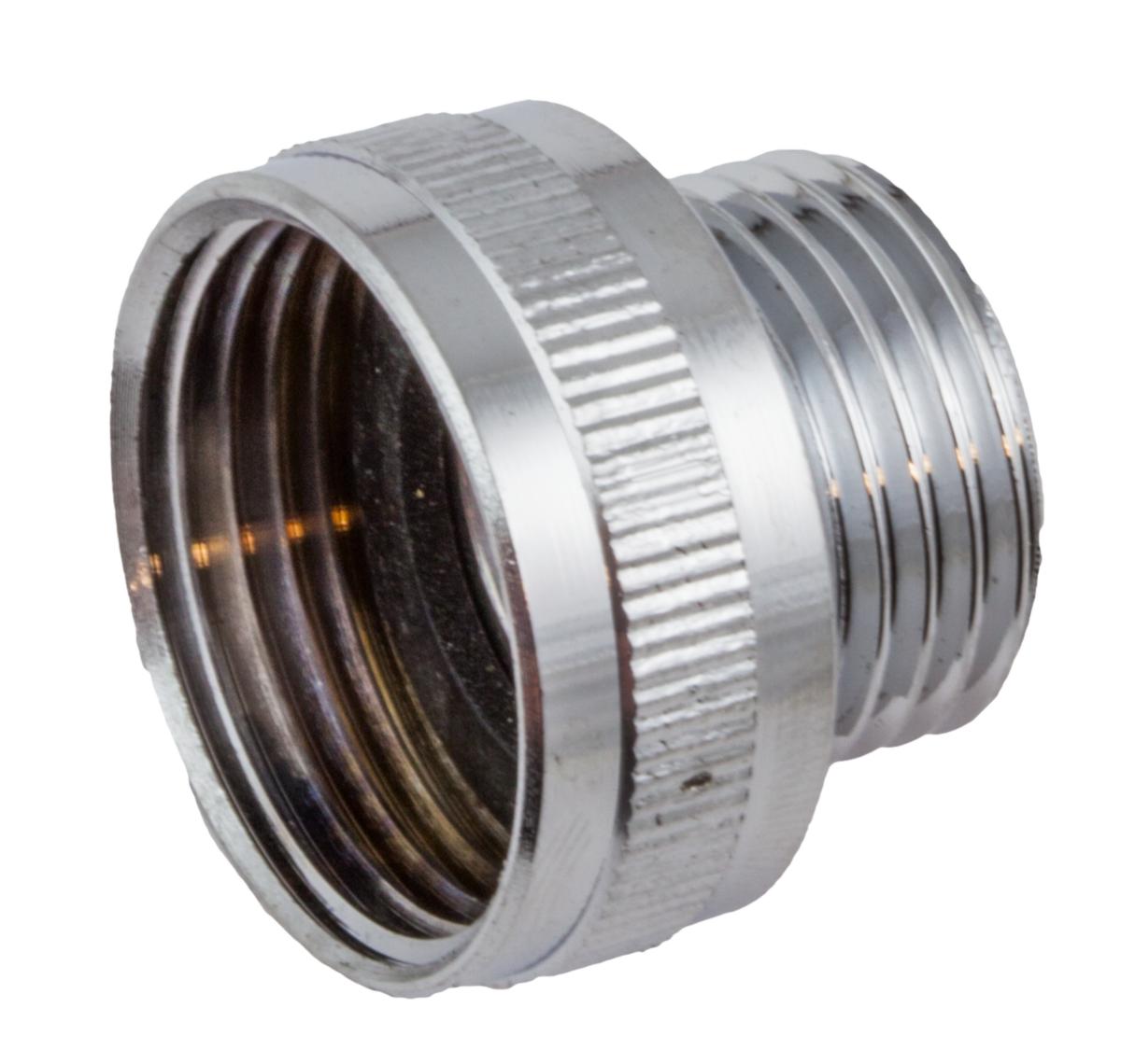 TARGET® overgangsstykke 3/4" x 1/2" krom - TARGET overgangsstykke m. pakn 3/4"x1/2" krom