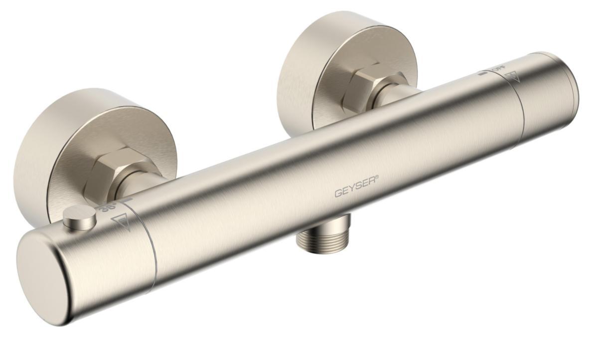 GEYSER® Lima Termostatarmatur - GEYSER Lima termostatarmatur Med rosetter. Steel look