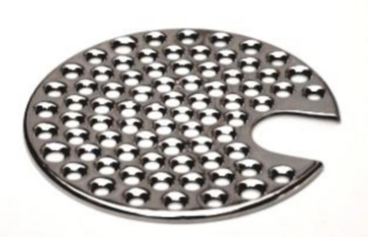HFH afløbsrist rund 155 mm med sidehul - HFH afløbsrist rund 155 mm med sidehul rustfrit stål