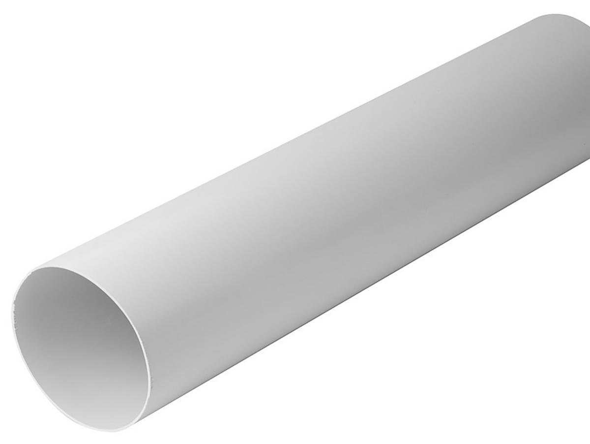 Klimair Luftkanal - Klimair luftkanal Ø100mm 500mm. Hvid plast