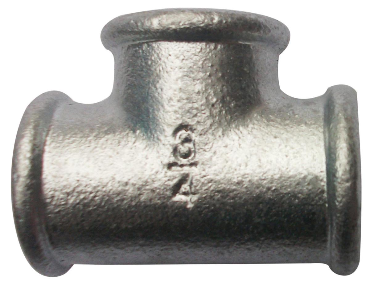 Galvaniseret tee - Tee 1/2" galv. nr.130