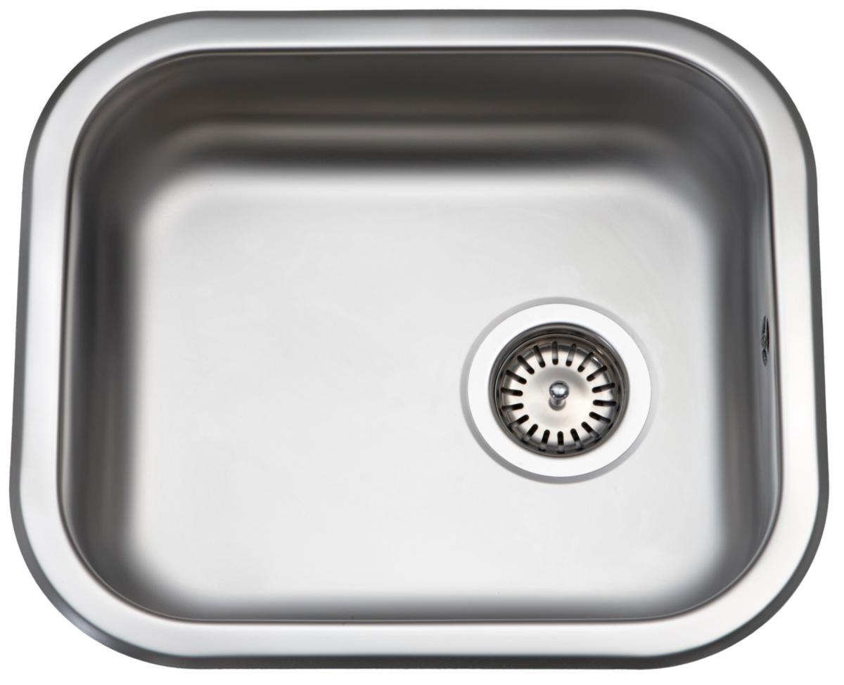 Juvel vask BMK400 - Stålvask 460x400 mm mat med strainer