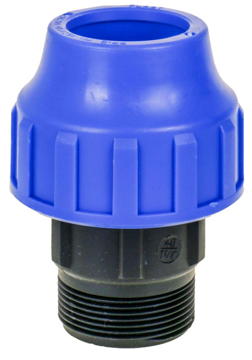 Nippel for PEM - Nippel 3/4 x20 mm til PEM rør