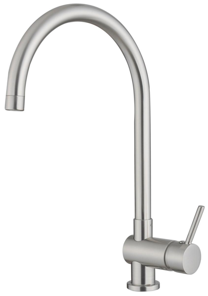TARGET® Art køkkenarmatur, steel look - TARGET Art køkkenarmatur 1 greb steel look