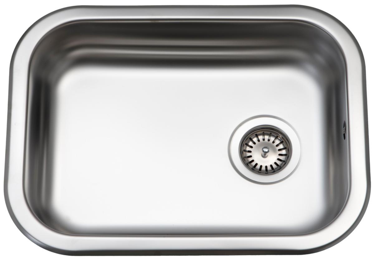 Juvel vask BMK480 - Stålvask 540x400 mm mat med strainer