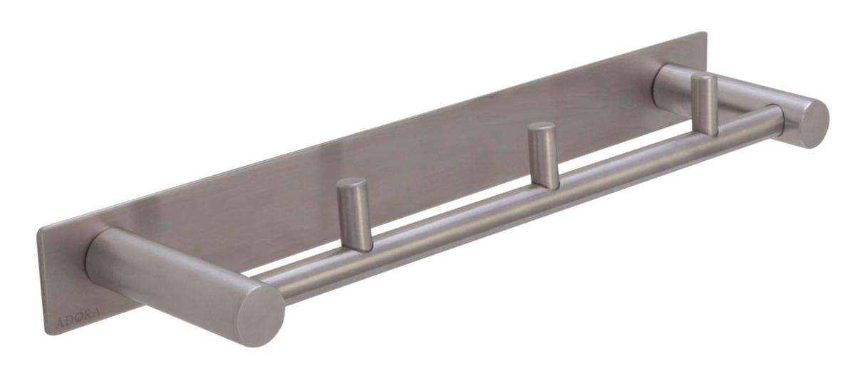 ADORA® Håndklædekrog med 3 tapper. Steel - ADORA håndklædekrog med 3 ophæng, steel
