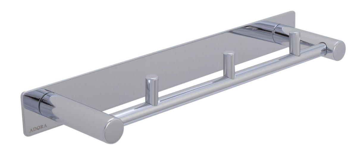 ADORA® Håndklædekrog med 3 tapper. Krom - ADORA håndklædekrog med 3 ophæng, krom