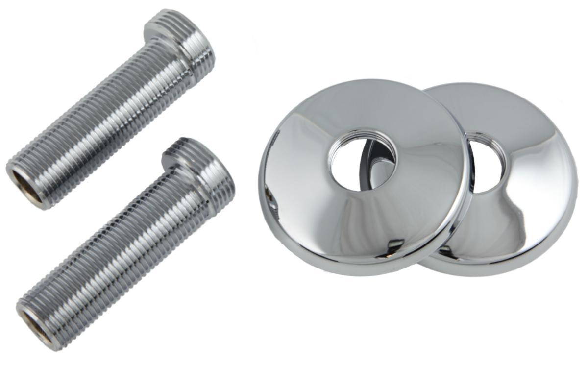 Monteringssæt forskudt - Monteringssæt forskudt til arm 1/2" x 3/4" 75 mm inkl. roset