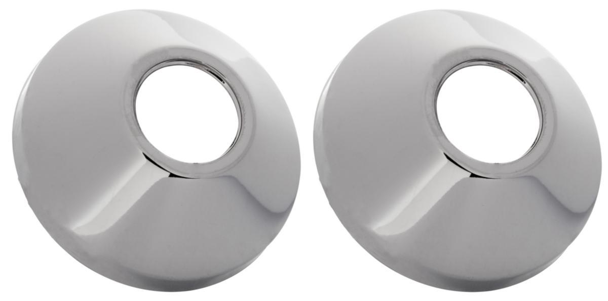 Roset til excentrisk forskruning - Roset t. exc. 3/4" forskruning messing, 2 stk. krom