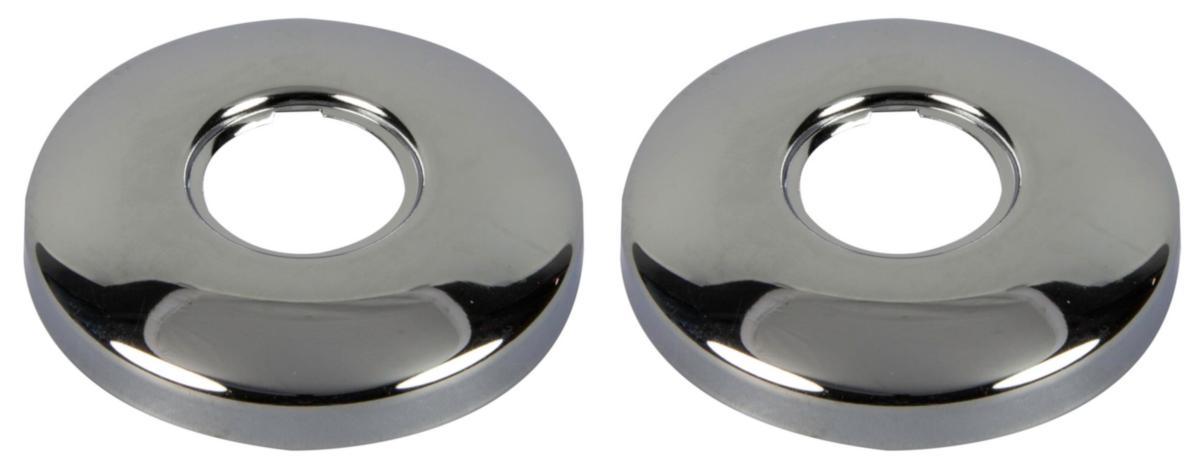 Roset til brusearmatur - Roset til brusearmatur 3/4" Ø70 mm 2 stk. krom