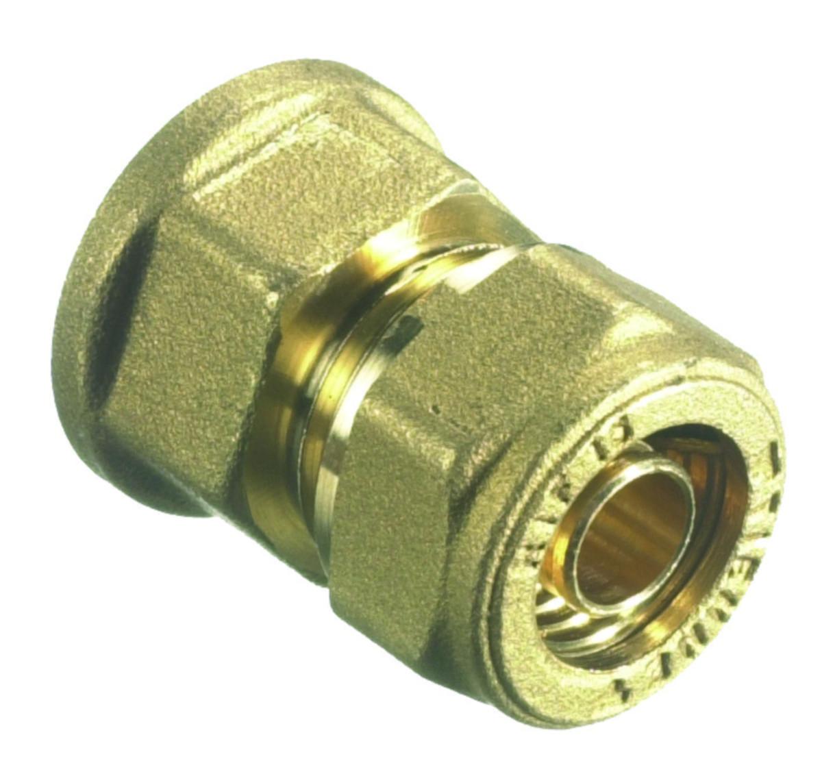 Kompressionsfittings til PEX muffe - Muffe til PEX 1/2 x 18 mm