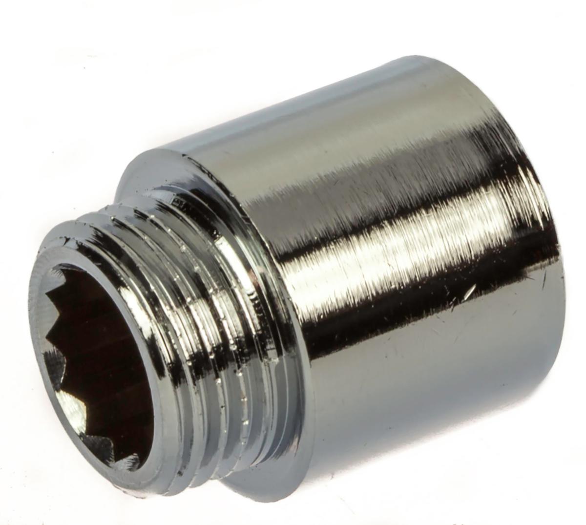 Krom haneforlænger - Haneforlænger 1/2"x20 mm krom