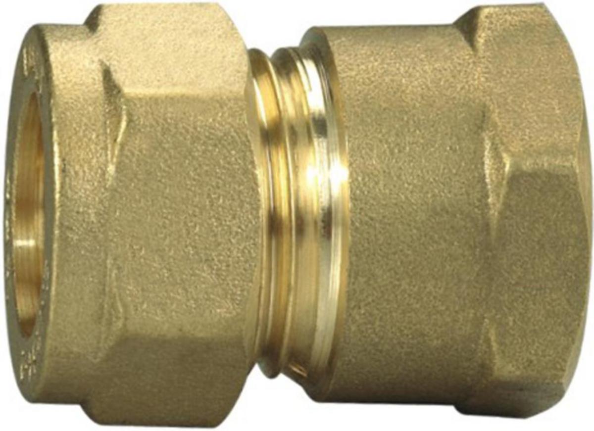 Muffe klemring til kobberrør - Muffe klemring 1/2" x 10 mm messing