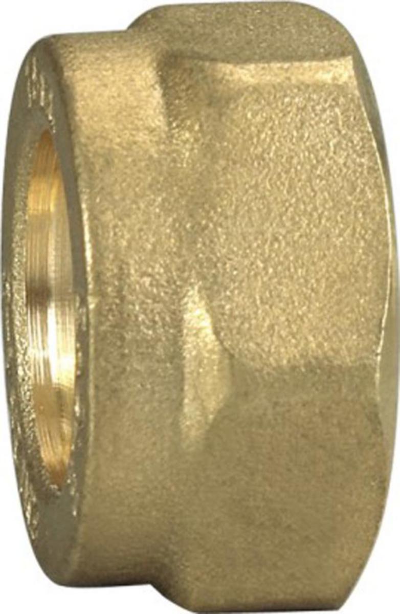 Omløber til kobberrør - Omløber klemring 10 mm messing