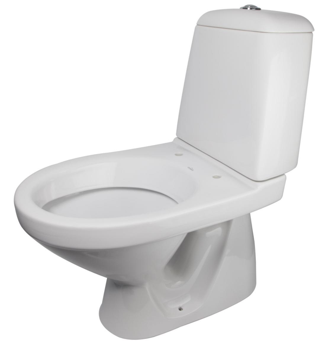 Nautic 2 toilet - Nautic 2 toilet 3/6 ltr med lukket S lås hvid