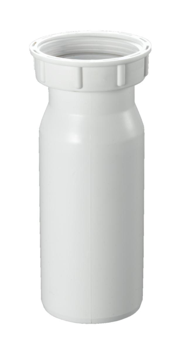 Tilslutningsrør 50 mm 1 1/2" - Tilslutningsrør til vask 1 1/2"x50 mm 120 mm plast hvid