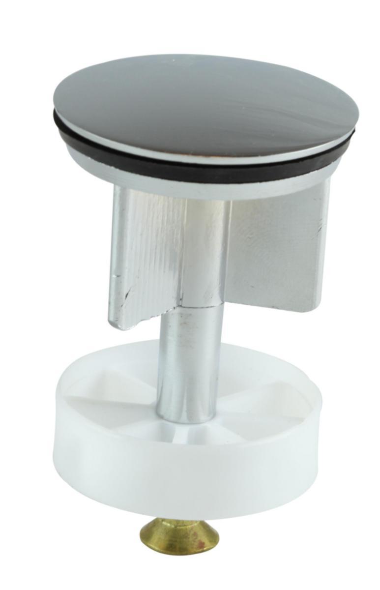 Prop til bundventil 1 1/4" med løft-op prop - Prop til bundventil løft-op prop metal krom