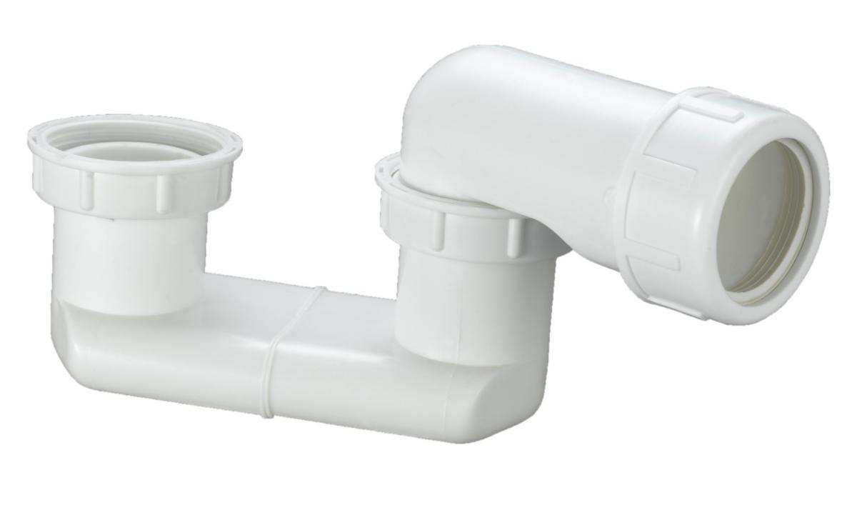 Vandlås til bruse/badekar - Vandlås til bruse/badekar 1 1/2"x40 mm plast hvid