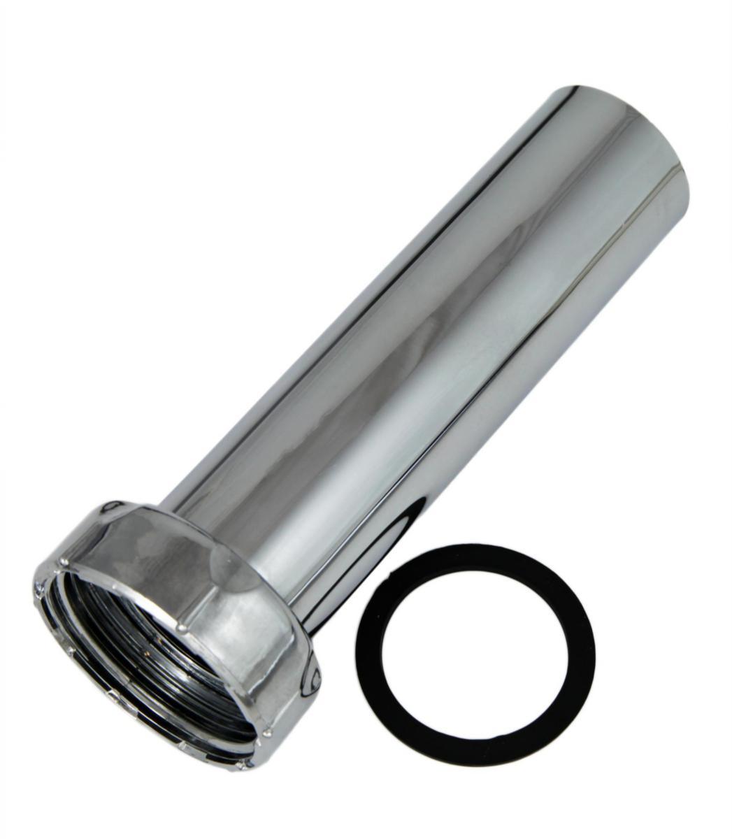 Dykrør til vandlås 1 1/4"x32 - 120 mm krom - Dykrør til vandlås 1 1/4"x32mm 120 mm krom