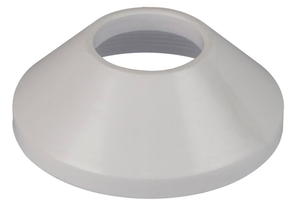 Roset til afløbsrør 32/80 mm hvid - Roset til afløbsrør 32/80 mm plast hvid