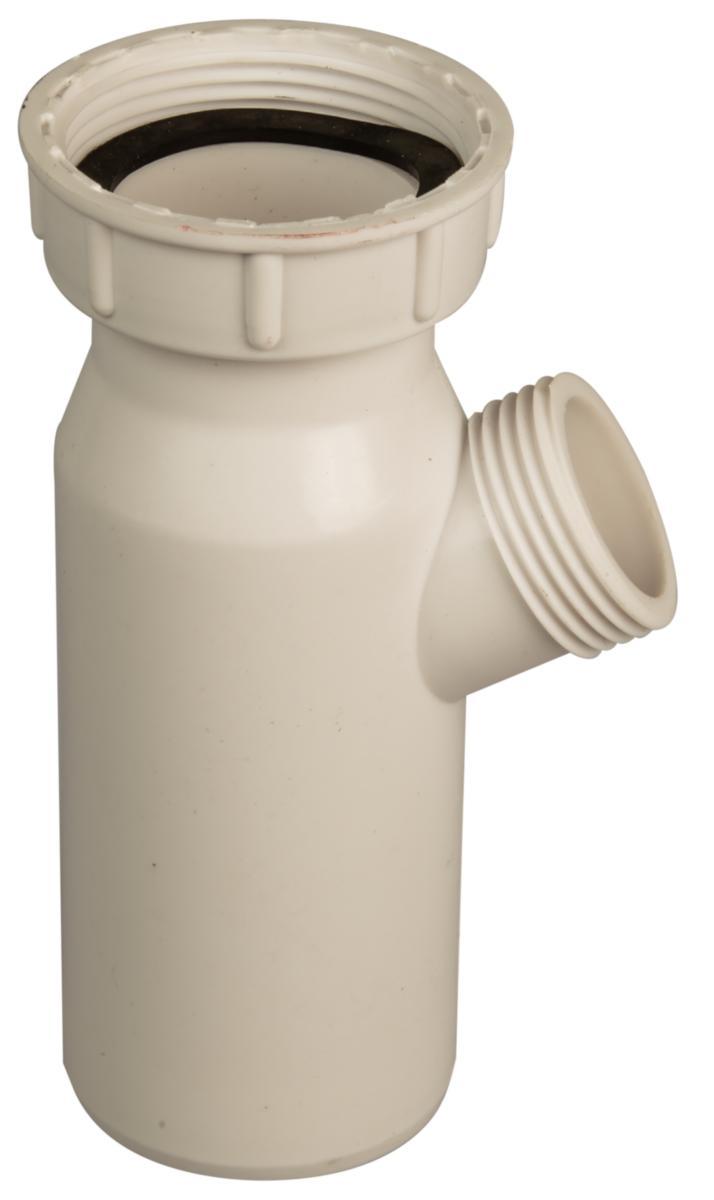Tilslutningsrør til vask 1 1/2"x50 mm med studs, 120 mm - Tilslutningsrør til vask 1 1/2"x50 mm med studs 120 mm