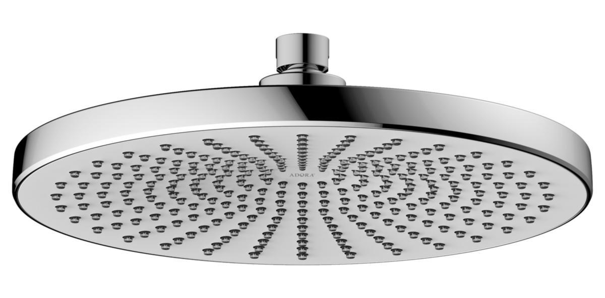 ADORA® Topbruser Ø250 mm krom/hvid - ADORA Magna 250 topbruser krom/hvid