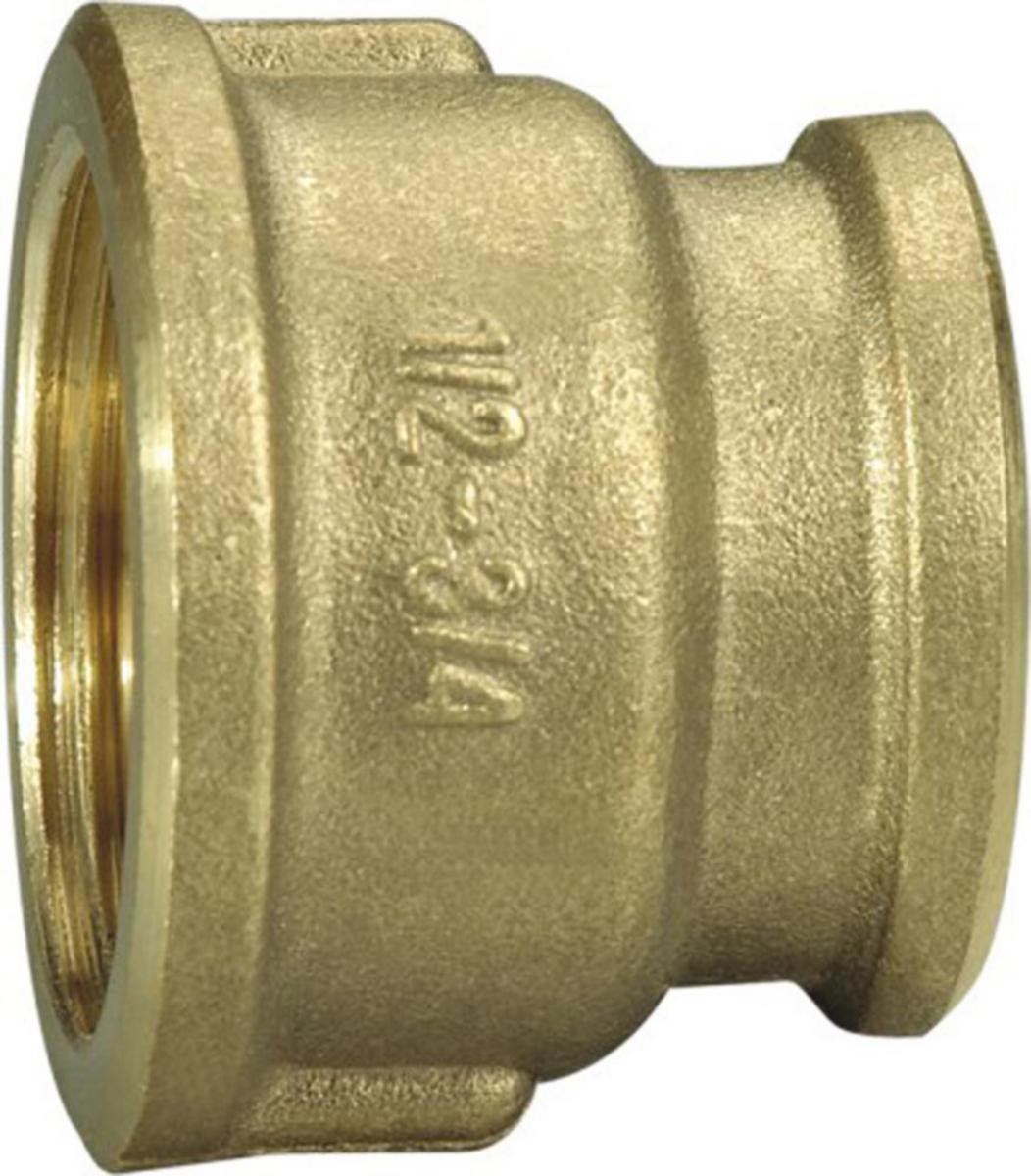 Messing form. muffe - Form.muffe 1/2"x3/8" messing