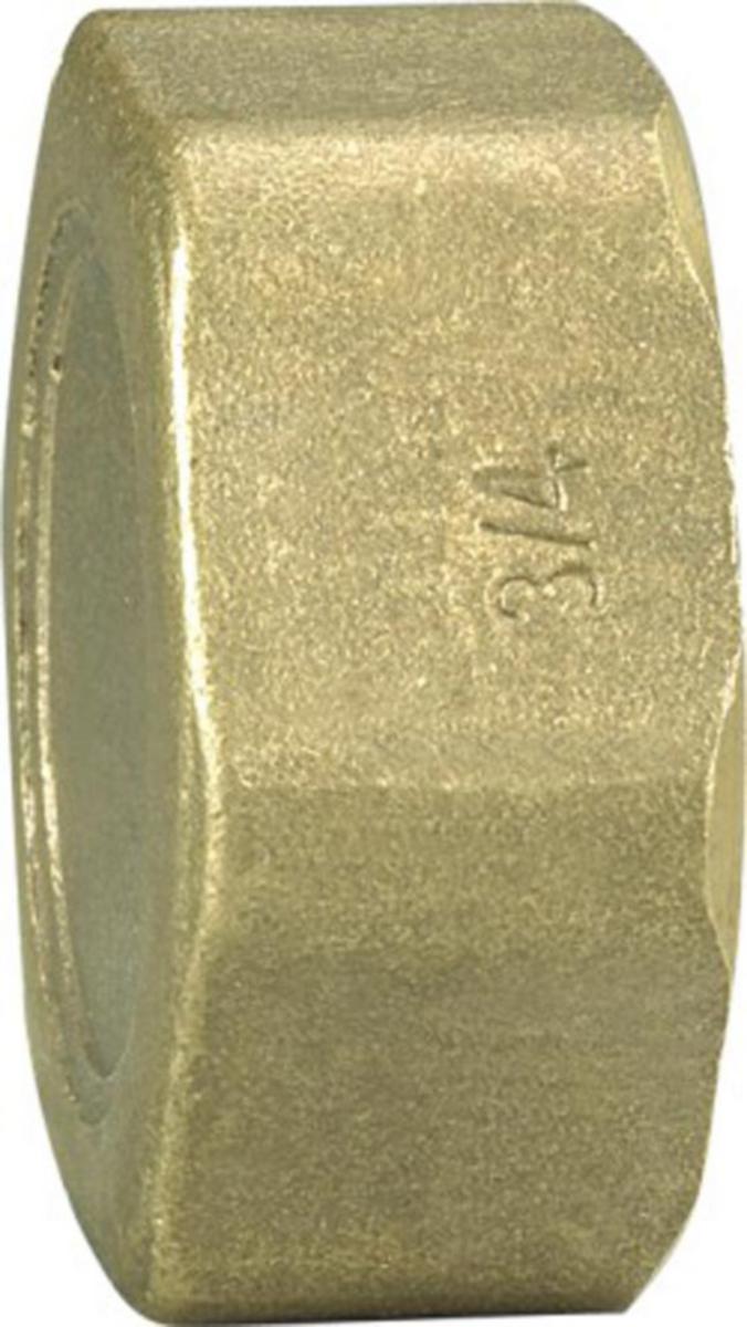Messing slutmuffe - Slutmuffe 3/4" messing