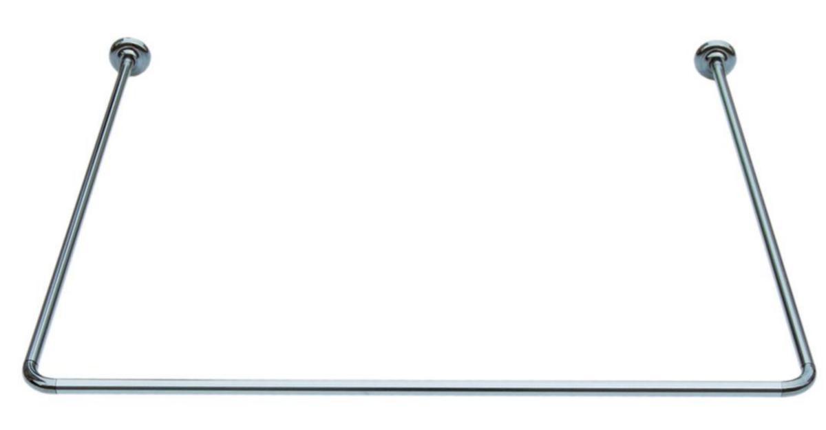 GEYSER® U forhængsstang stål, 90x90x90 cm - GEYSER U forhængsstang stål 90x90x90 cm Ø22mm