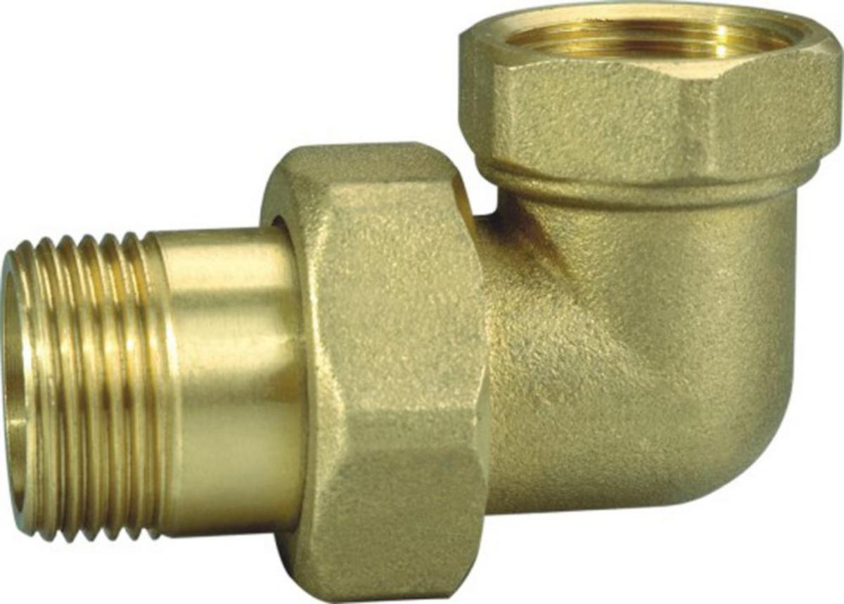Union vinkel - Union vinkel 1/2" messing
