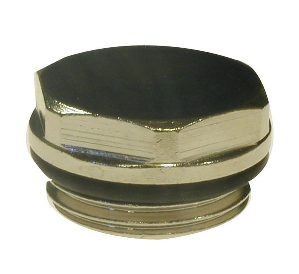 Prop til radiator 1/2" - Prop til radiator 1/2" krom