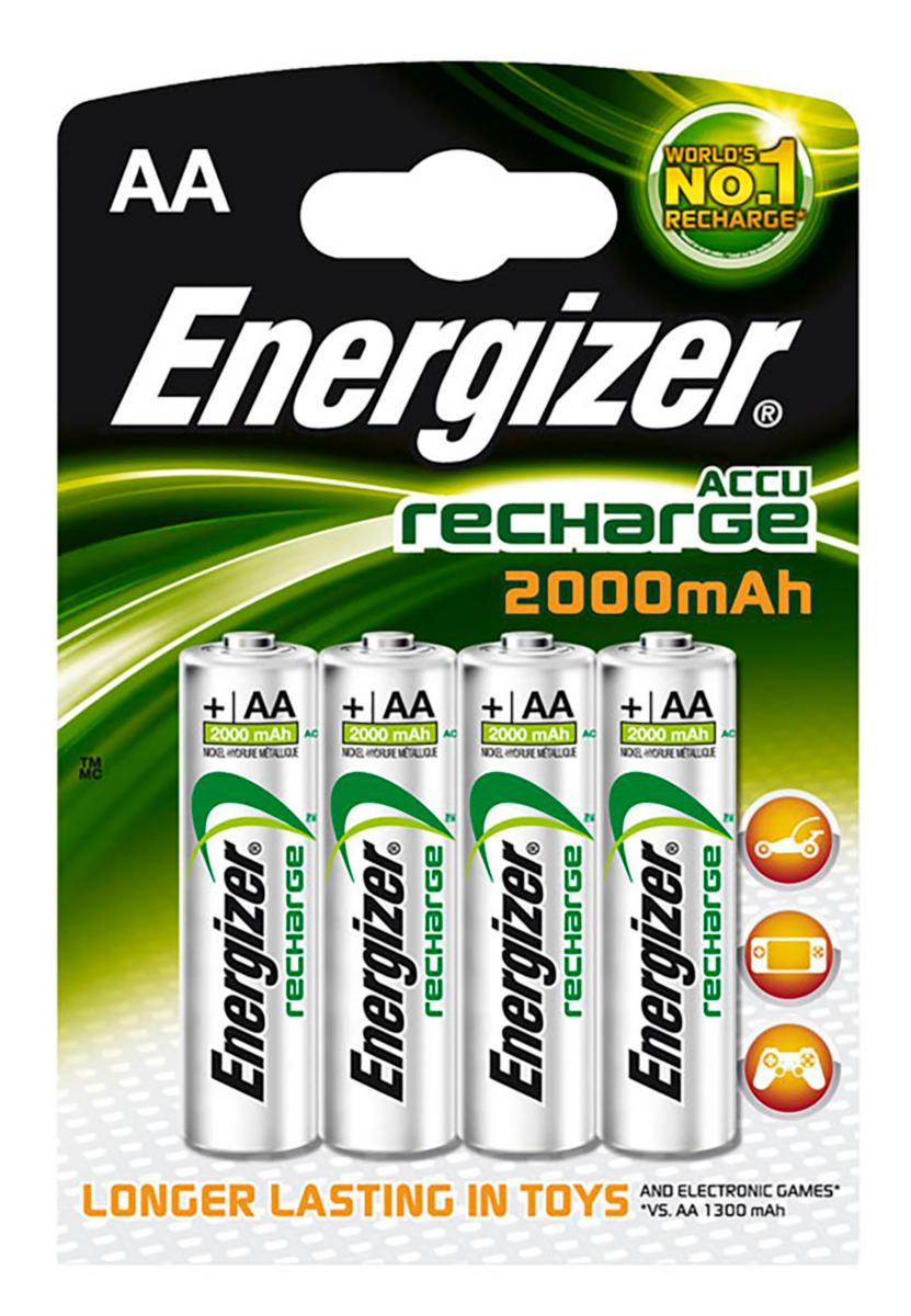 ENR recharge AA 2000 mAh 4 stk. - ENR batteri Recharge AA 2000 mAh 4 stk.