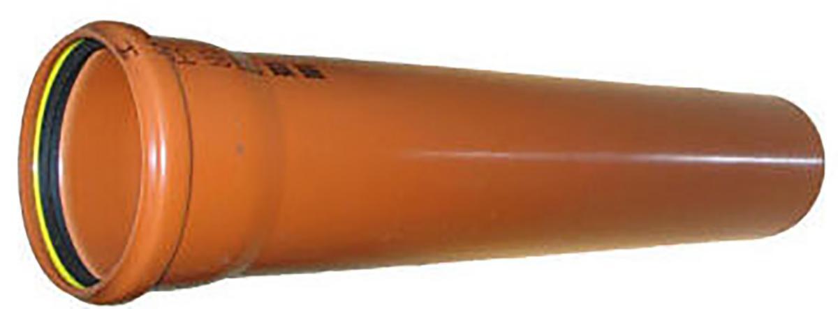 Røde rør - Kloakrør 110x500 mm rød