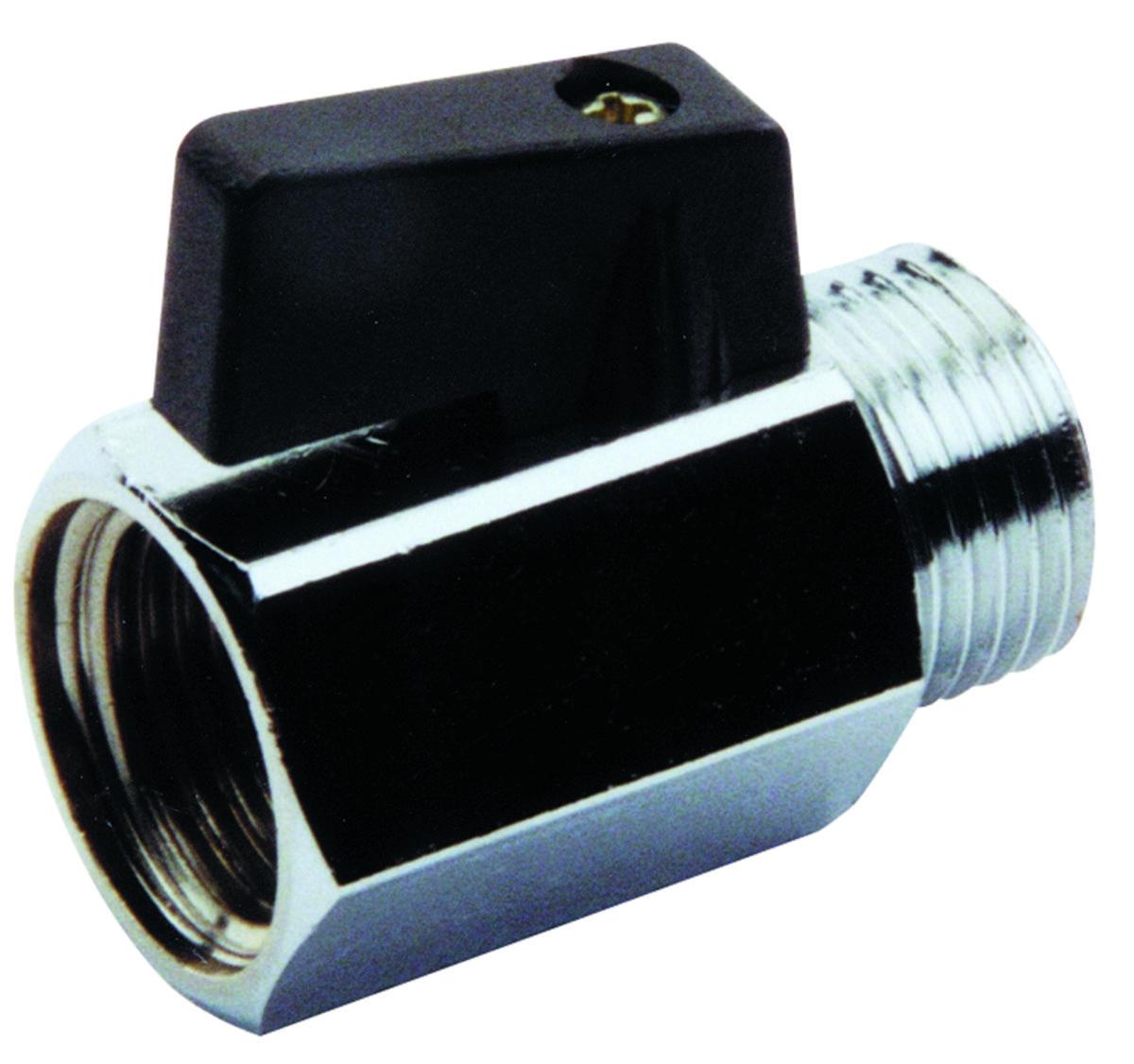 Kuglehane 1/2" med greb - Kuglehane 1/2 med greb krom