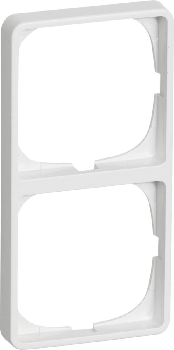 Fuga ramme f/ 2 afbr. hvid - Fuga ramme f/ 2 afbr. hvid