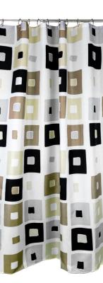 GEYSER Square Spots polyester badeforhæng 180x200 cm